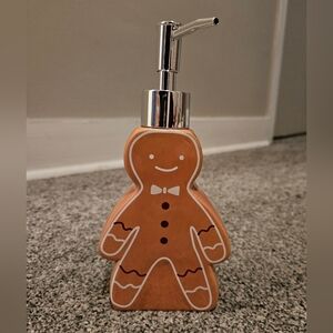 Gingerbread Man Soap Dispenser Cute Festive Holiday